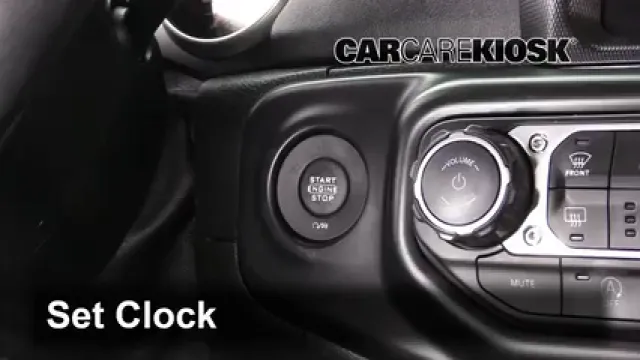 2018 Jeep Wrangler Unlimited Sport 3.6L V6 Reloj Fijar hora de reloj